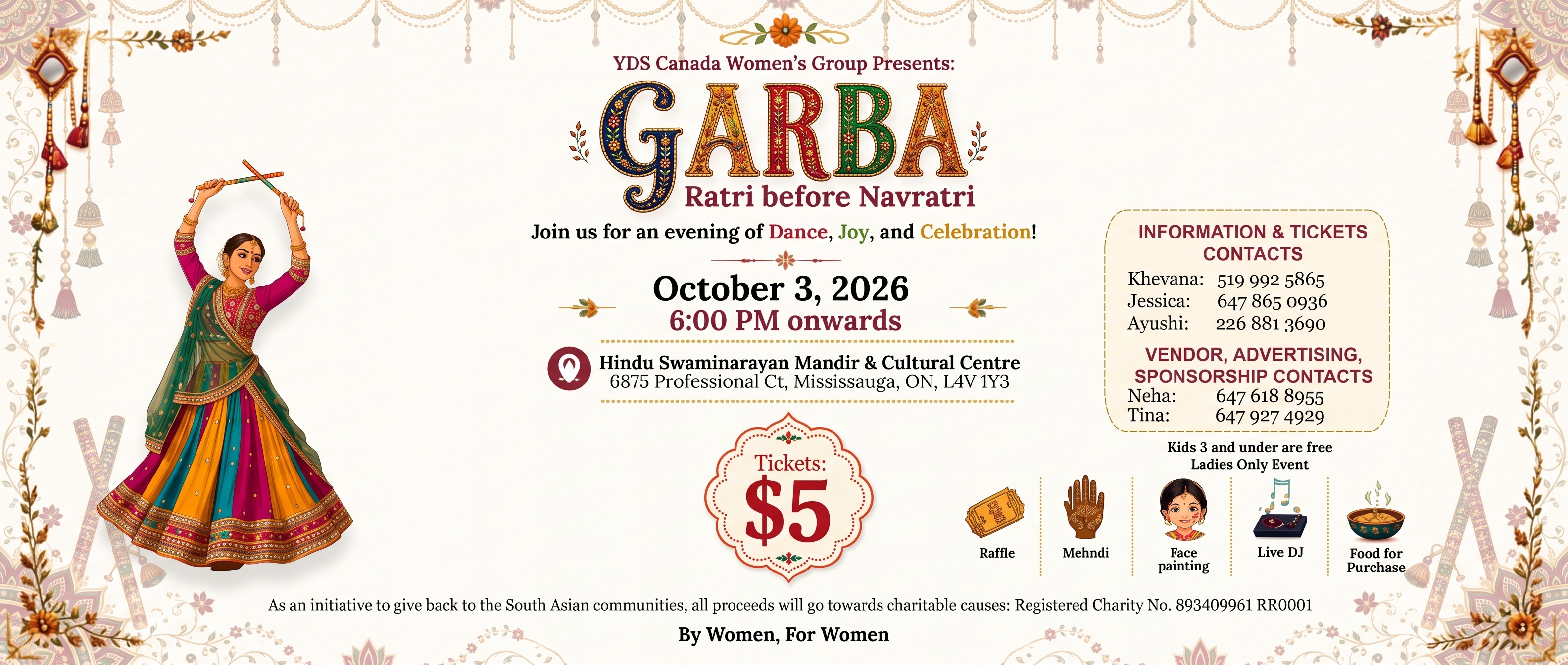 Garba Ratri, Women only event