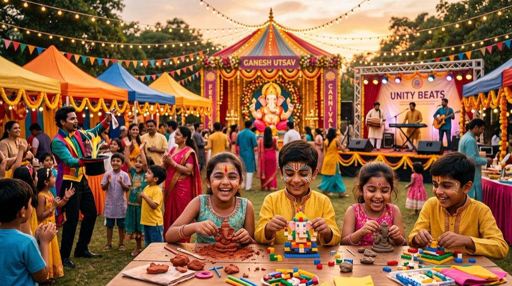 Grand Celebration family carnival, kids magic show, and live musical concert